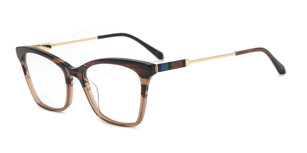 Acetate Optical Frame OTF8073 Brown.Gold